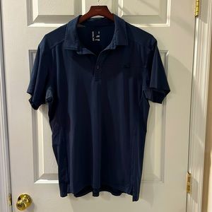 Arc’teryx L navy polo hiking outdoors